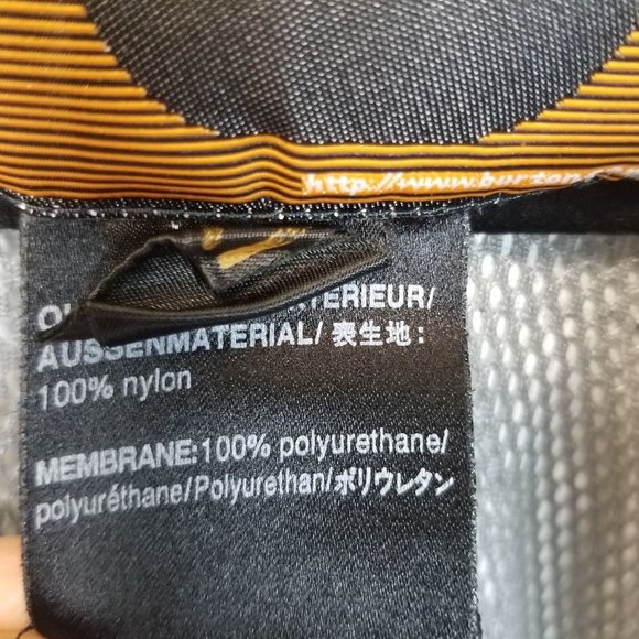 Burton Mens XL Blue Tan Windbreaker Jacket Full Zi - Picture 7 of 11